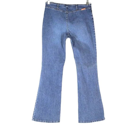 Tommy Hilfiger Jeans Juniors Size 9 LUY LUY Stretch Flare 2004 Bare Back Blue De - Picture 8 of 11